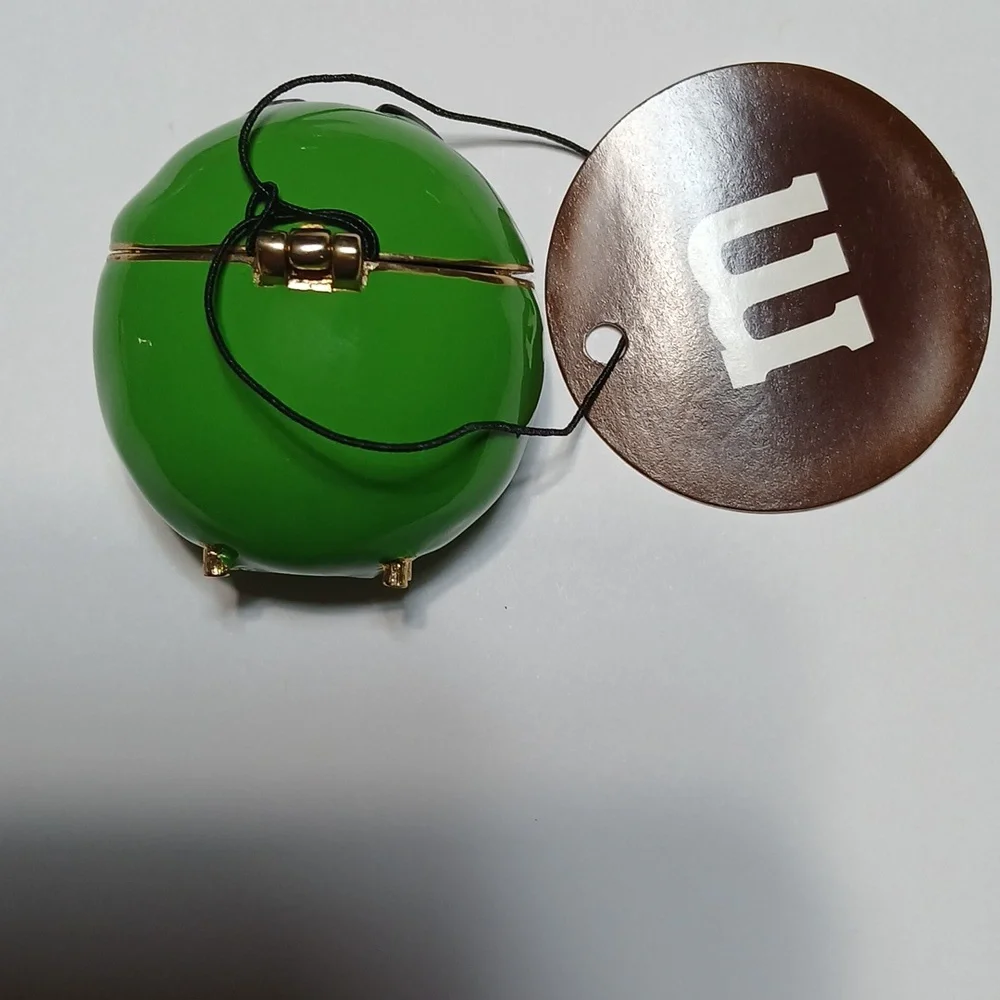 M&M Monet Green Character Enamel Keepsake Trinket Box